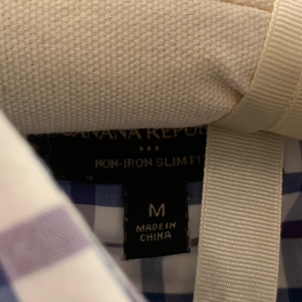 Banana Republic Men’s Plaid Long Sleeve Shirt - Picture 3 of 3